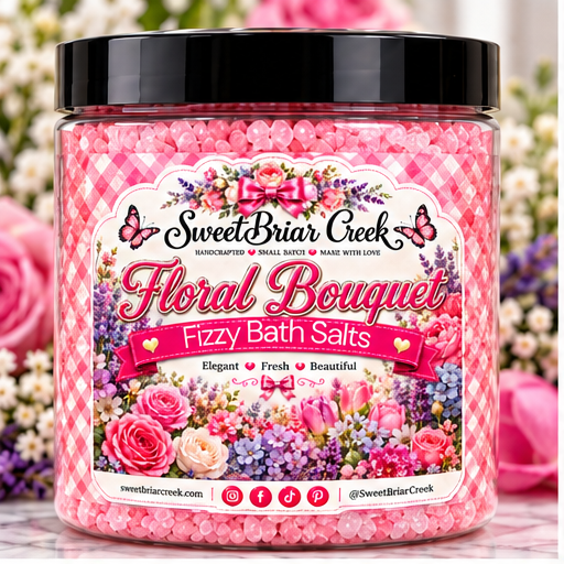 Floral Bouquet Fizzy Bath Salt Soak