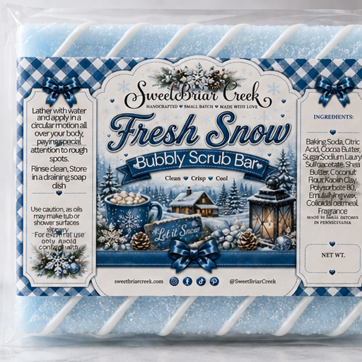 Fresh Snow Bubbly Scrub Body Bars