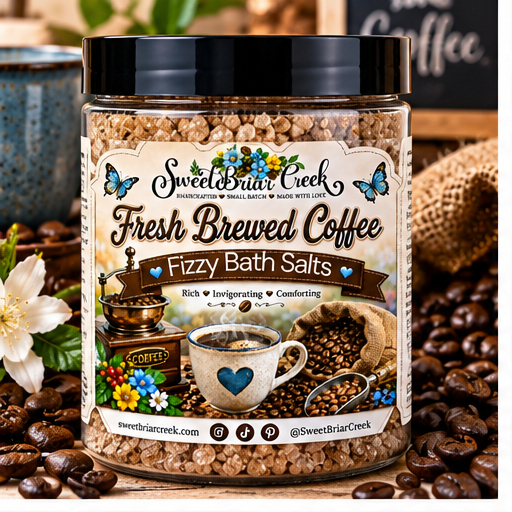Fresh Brewed Coffee Fizzy Bath Salt Soak