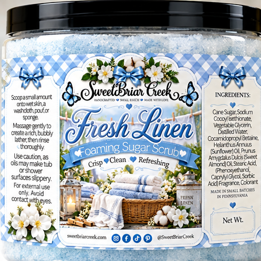 Fresh Linen Foaming Sugar Scrub