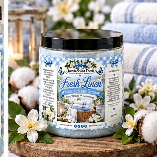 Fresh Linen Foaming Sugar Scrub