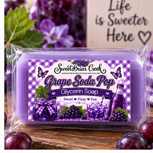 Grape Soda Pop Coconut Milk Glycerin Soap
