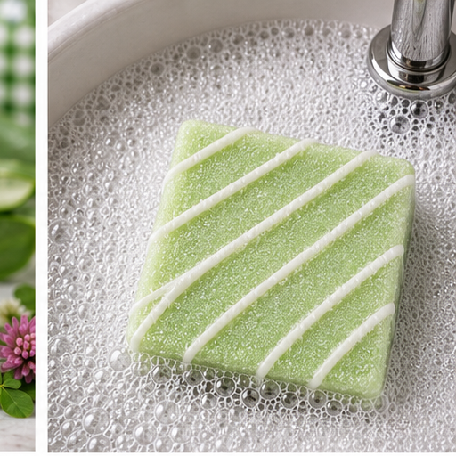 Green Clover & Aloe Bubbly Scrub Body Bars