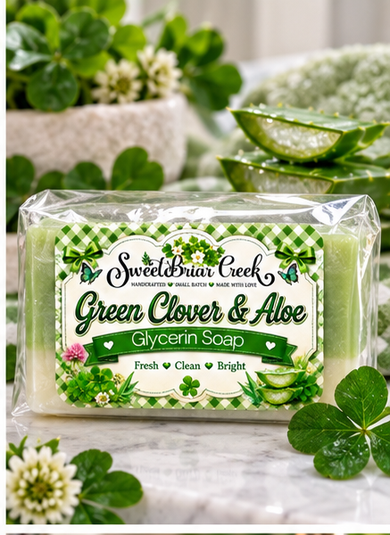 Green Clover & Aloe Coconut Milk Glycerin Soap