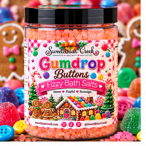 Gumdrop Buttons Fizzy Bath Salt Soak