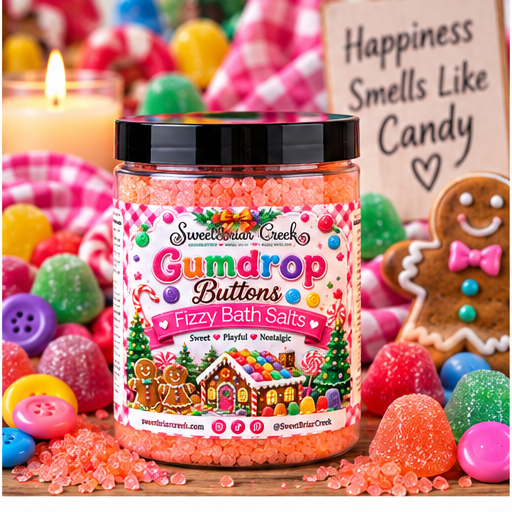 Gumdrop Buttons Fizzy Bath Salt Soak
