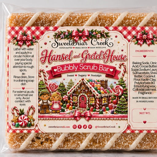 Hansel and Gretel's House Bubbly Scrub Body Bars