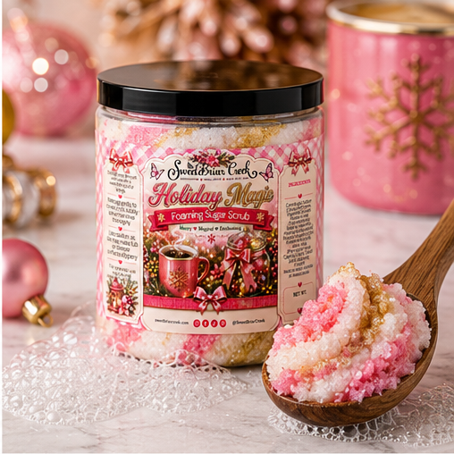Holiday Magic Foaming Sugar Scrub