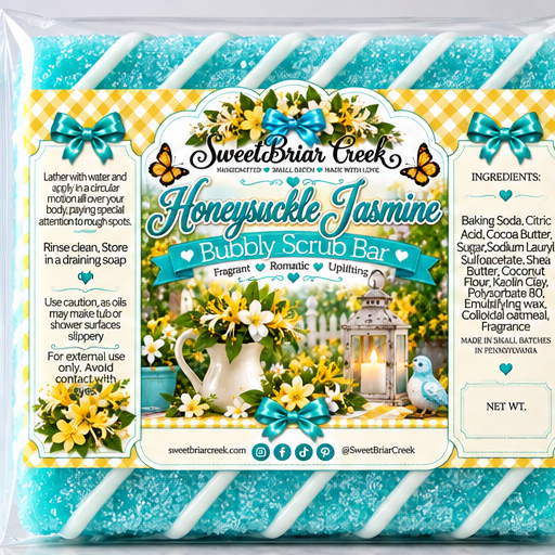 Honeysuckle Jasmine Bubbly Scrub Body Bars