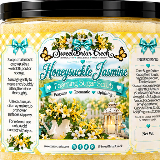 Honeysuckle Jasmine Foaming Sugar Scrub