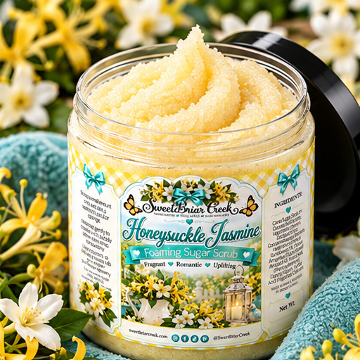 Honeysuckle Jasmine Foaming Sugar Scrub