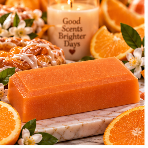 Hot Orange Danish Coconut Milk Glycerin Soap