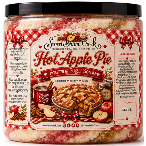 Hot Apple Pie Foaming Sugar Scrub