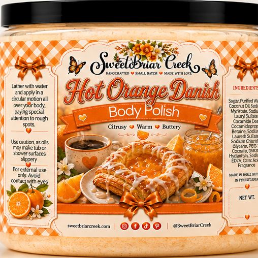 Hot Orange Danish Body Polish