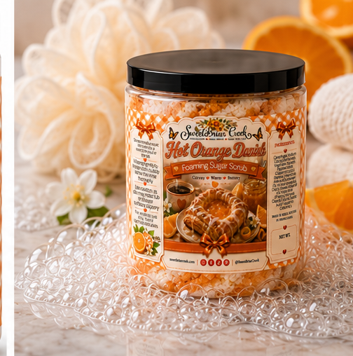 Hot Orange Danish Foaming Sugar Scrub