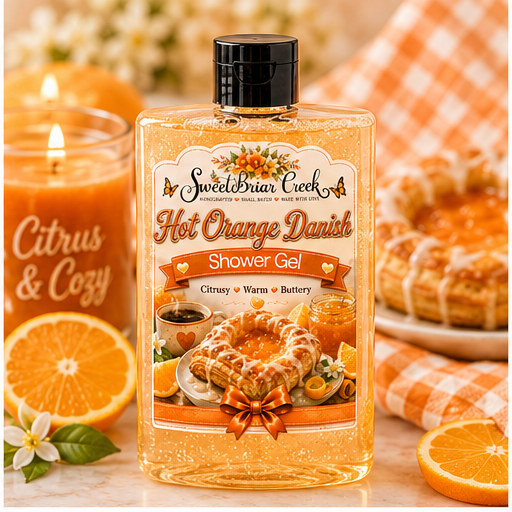 Hot Orange Danish Body Wash + Bubble Bath