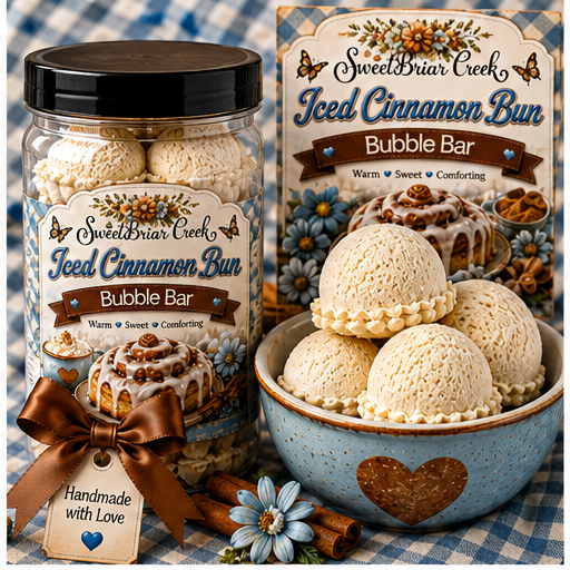 Iced Cinnamon Bun Bubble Scoop