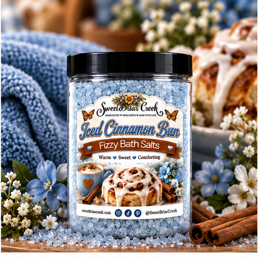 Iced Cinnamon Buns Fizzy Bath Salt Soak