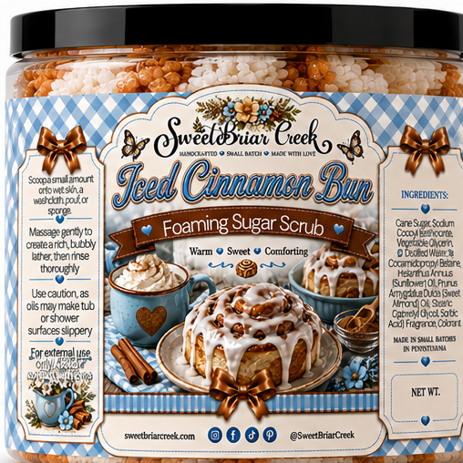 Iced Cinnamon Buns Foaming Sugar Scrub