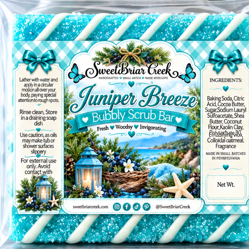 Juniper Breeze Bubbly Scrub Body Bars