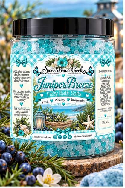 Juniper Breeze Fizzy Bath Salt Soak