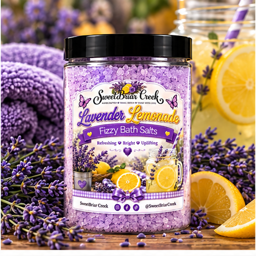 Lavender Lemonade Fizzy Bath Salt Soak