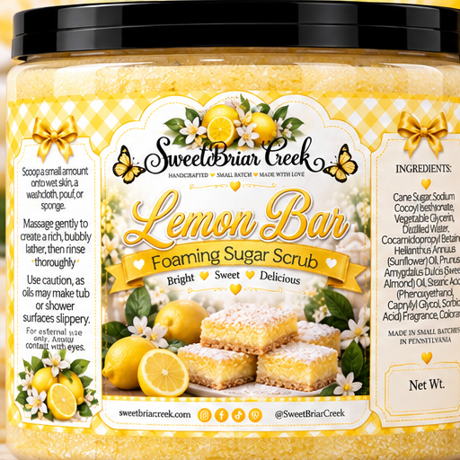 Lemon Bar Foaming Sugar Scrub