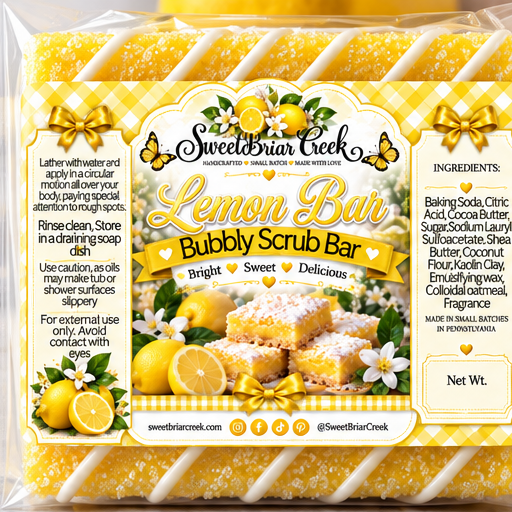 Lemon Bar Bubbly Scrub Body Bars