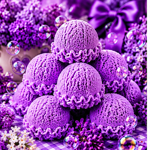 Lilac Blossoms Bubble Scoop