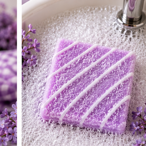 Lilac Blossoms Bubbly Scrub Body Bars