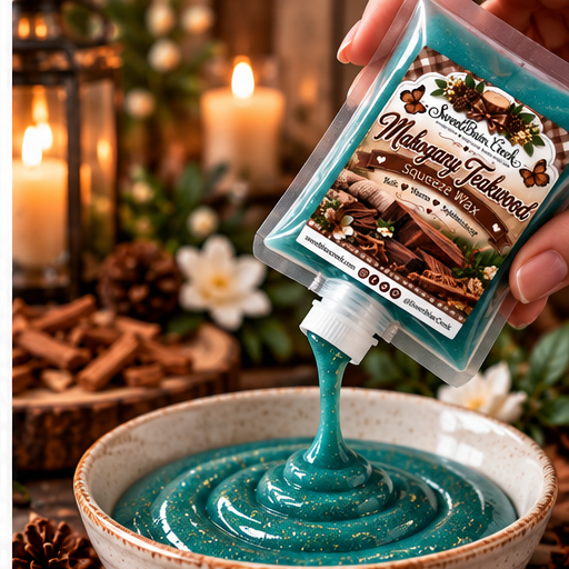 Mahogany Teakwood Squeezie Wax + Scoopable Wax Melts