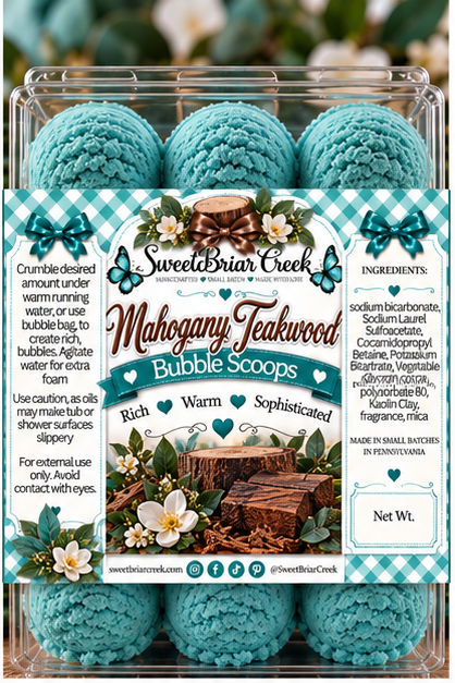 Mahogany Teakwood Bubble Scoop