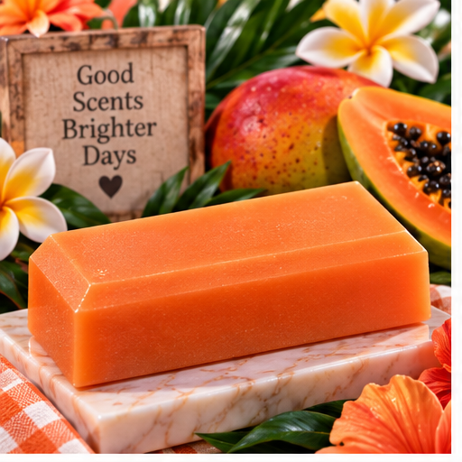Mango Papaya Coconut Milk Glycerin Soap
