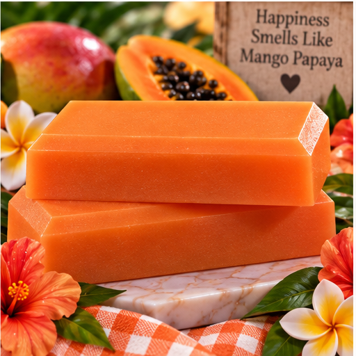 Mango Papaya Coconut Milk Glycerin Soap