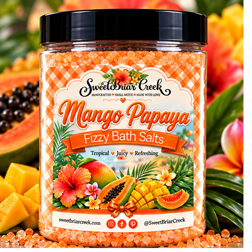 Mango Payaya Fizzy Bath Salt Soak