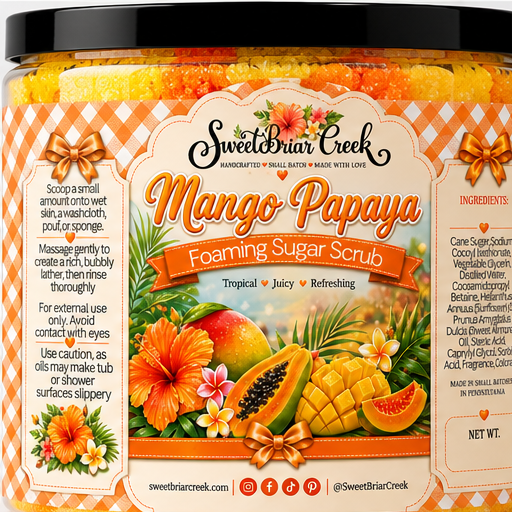 Mango Papaya Foaming Sugar Scrub