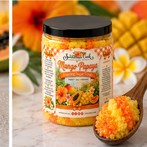 Mango Papaya Foaming Sugar Scrub