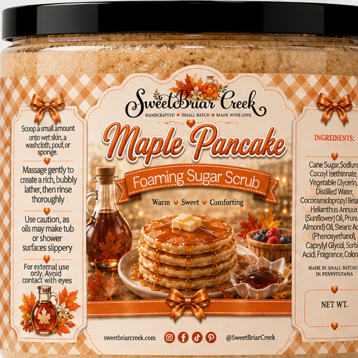 Maple Pancakes Foaming Sugar Scrub