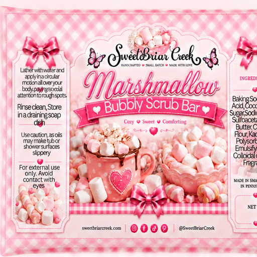 Marshmallow Bubbly Scrub Body Bars