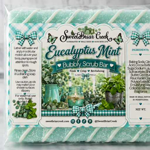 Eucalyptus Mint Bubbly Scrub Body Bars