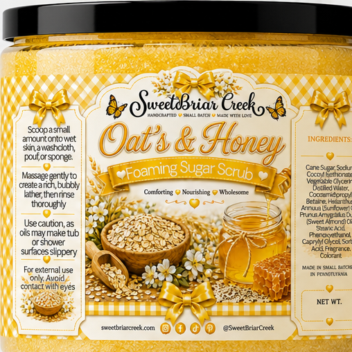 Oats 'n Honey Foaming Sugar Scrub