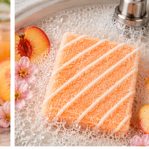 Peach Nectar Bubbly Scrub Body Bars