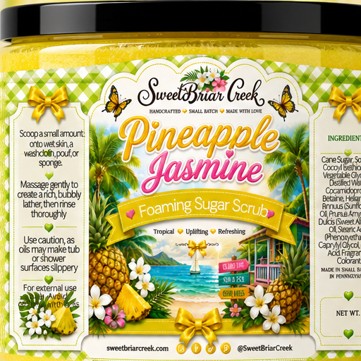 Pineapple Jasmine Foaming Sugar Scrub