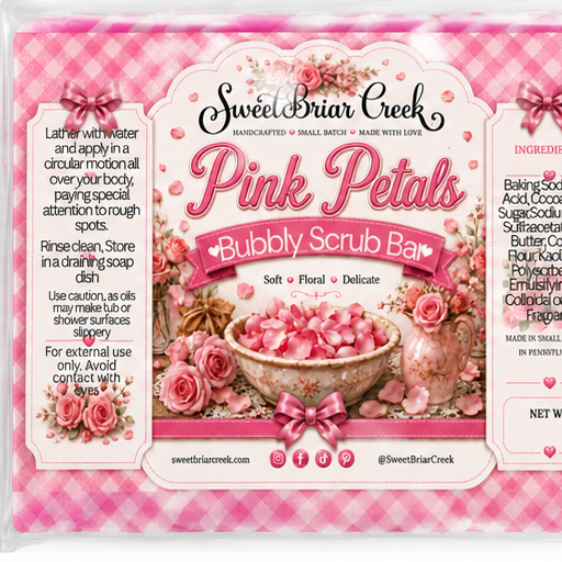 Pink Petals Bubbly Scrub Body Bars