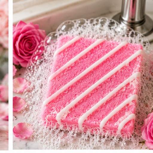Pink Petals Bubbly Scrub Body Bars