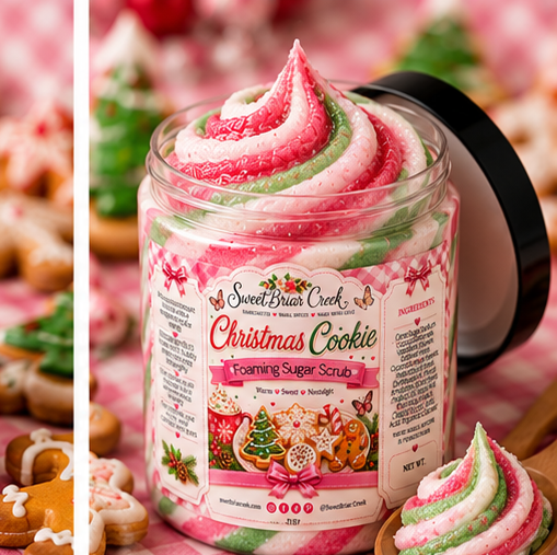 Christmas Cookie Foaming Sugar Scrub