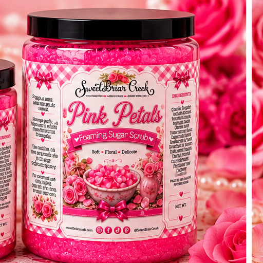 Pink Petals Foaming Sugar Scrub