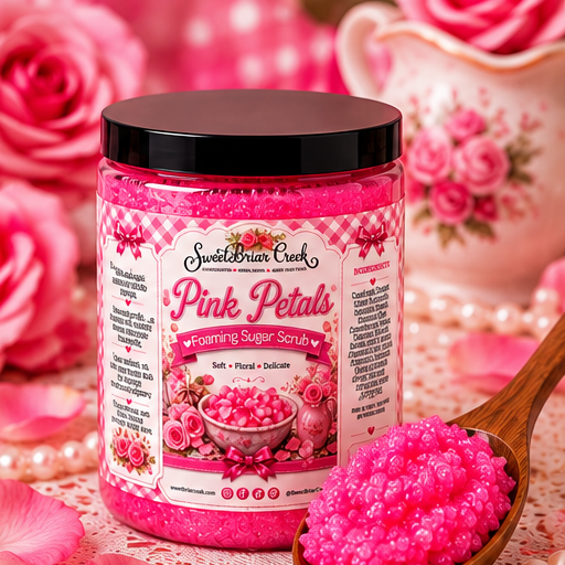 Pink Petals Foaming Sugar Scrub
