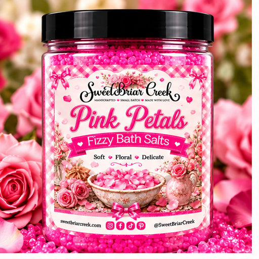 Pink Petals Fizzy Bath Salt Soak