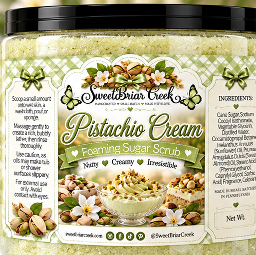 Pistachio Cream Foaming Sugar Scrub